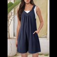 thumbnail image 2 of Overol de Punto Liso con Bolsillos Laterales para Mujer, Color Azul Marino, Talla L, 2 of 5