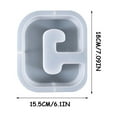 thumbnail image 2 of Xihbxyly Letras de Gel de Cristal para Hacer Tú Mismo, Moldes Grandes de Resina para Alfabeto, Diseño Flexible y Reutilizable, Decoración de Escritorio, Fabricación de Jabón de Cera de Vela, Decoraci, 2 of 2