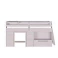 thumbnail image 4 of Max & Lily  Modern Farmhouse Low Loft Bed with Storage Drawer, Solid Wood Bed for Kids, 4 of 13