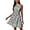 Leopard Black, variant on Womens Linen Shirt Dress Summer Casual Short Sleeve Button Down Mini Dresses Beach Cover Up Shirts with Pockets