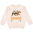 thumbnail image 2 of Inktastic Wyoming Vacation Bear Silhouette Toddler Sweatshirt, 2 of 4