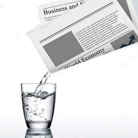 MilesMagic Magician's Appearing And Disappearing Liquid from Newspaper Gimmick Prop Magic Trick