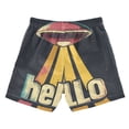 thumbnail image 7 of FORMRS Boys Swim Trunks Quick Dry Mesh Liner Boardshorts Sizes XS-XL, Red UFO, 7 of 7