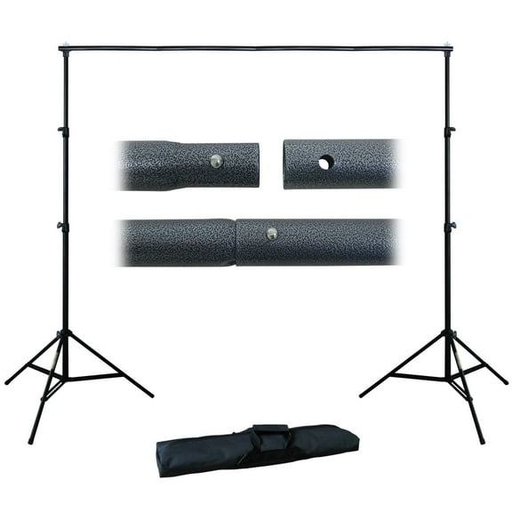 Photography 10Ft Adjustable Background Support Stand Photo Backdrop Crossbar Kit