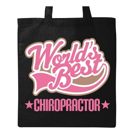 Chiropractor Gift Worlds Best Tote Bag Black One (Best Chiropractor In The World)