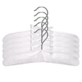 thumbnail image 3 of 15pcs Luxury Satin-padded Children's Clothes Kids' Cloth Hook Hanger Wardrobe Organiser--white, 3 of 5