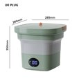 thumbnail image 3 of Lavadora Portátil Lavadora portátil de 6 l, enchufe británico plegable de 3 velocidades para el hogar (verde esmeralda) Likrtyny Libre de BPA, 3 of 8