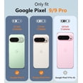 thumbnail image 2 of HZXC-for Google Pixel 9 Case: Pixel 9 Pro Dual Layer Heavy Duty Protective Cell Phone Cover with Non Slip Textured Back - Shockproof Rugged Military Protection Bumper Tough (Black), 2 of 4