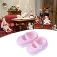 thumbnail image 6 of Almencla Doll Shoes Costume Accessories Dollhouse for Ob11 Action Figure Body 1/12 Dolls Dress up Silicone Miniature Shoes Tiny Shoes Pink, 6 of 8