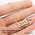 thumbnail image 3 of New 2025 Custom Birth Year Necklace for Women in 925 Sterling Silver – Trendy Personalized Jewelry, Minimalist and Timeless Design, 3 of 5