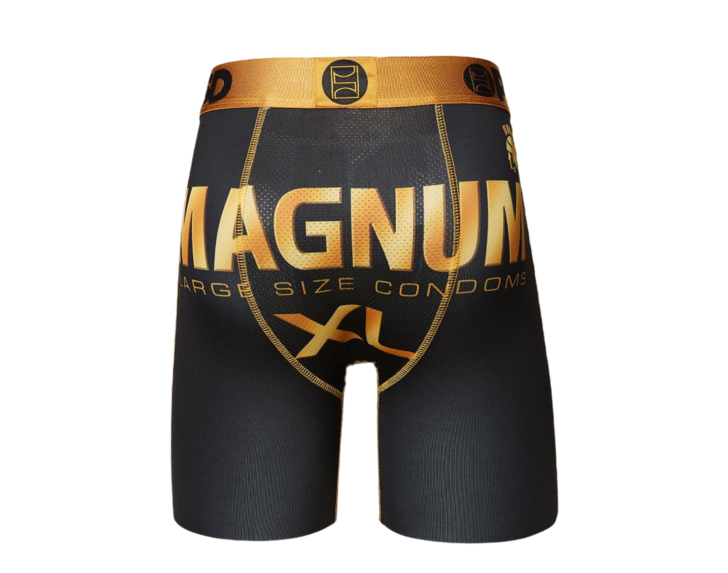Magnum XL Lubricated Condom Logo Men's Boxer Briefs-Small (28-30) 