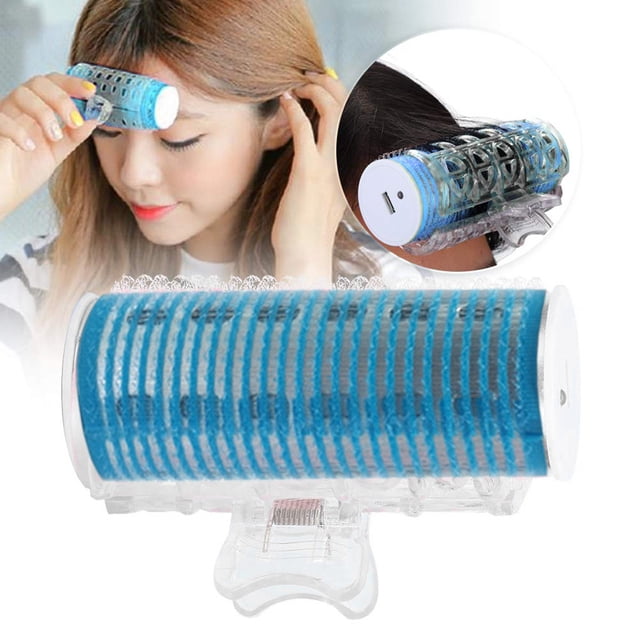 Iumwxz Rouleau à Cheveux Électrique Portable USB Frange Curling Outil de Coiffure Mini Électrique