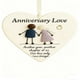 thumbnail image 2 of Colgante de cristal marino en forma de corazón, símbolo de matrimonio, vínculo eterno, decoración de 8 cm para colgar en la pared del hogar, idea de regalo romántico para parejas, recuerdo de anivers, 2 of 3