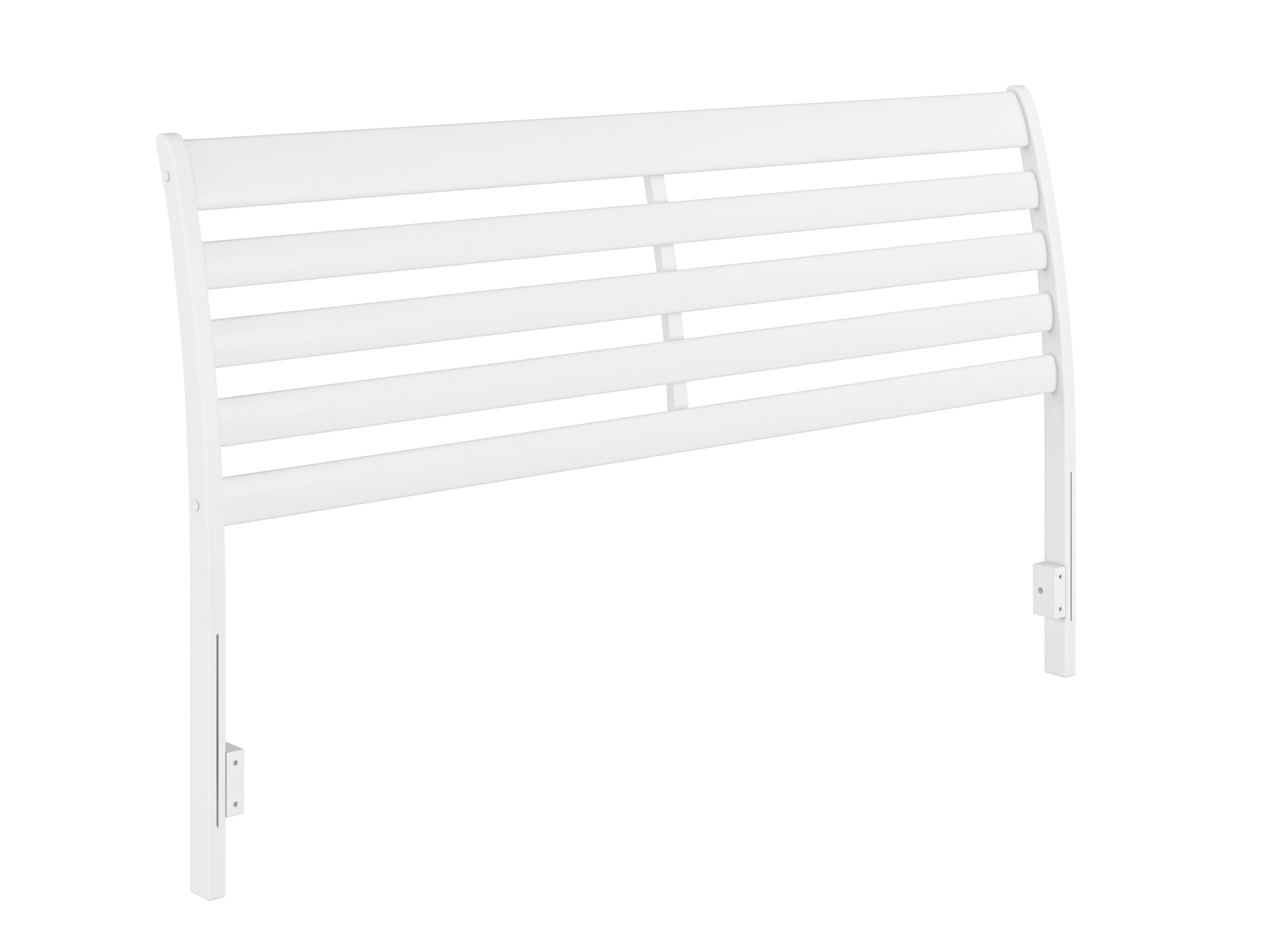 AFI Savannah King Solid Wood Headboard with Attachable Charger, White
