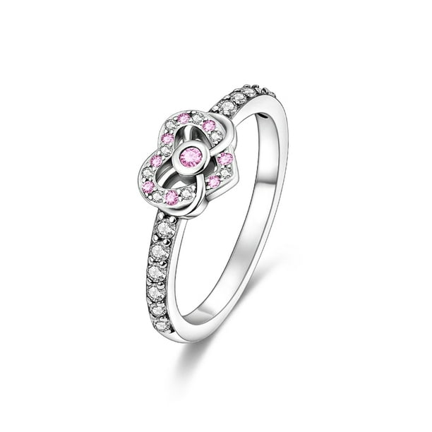 2023 Anillo de bodas 925 Anillos de dedo de plata para mujer Flor infinita Princesa Wishbone Corazón Anillo de compromiso Anillo popular Tan Jianjun unisex