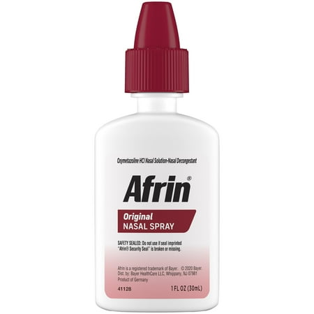 (2 pack) Afrin Original 12 Hour Nasal Congestion Relief Spray - 30 ml