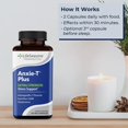 thumbnail image 4 of Anxie-T Plus - Extra Strength Stress Relief Supplement - Supports Mood & Mental Focus - Feel Calm and Relaxed - Eases Tension & Nervousness - Ashwagandha, Kava Kava, GABA & L-Theanine - 60 Capsules, 4 of 6
