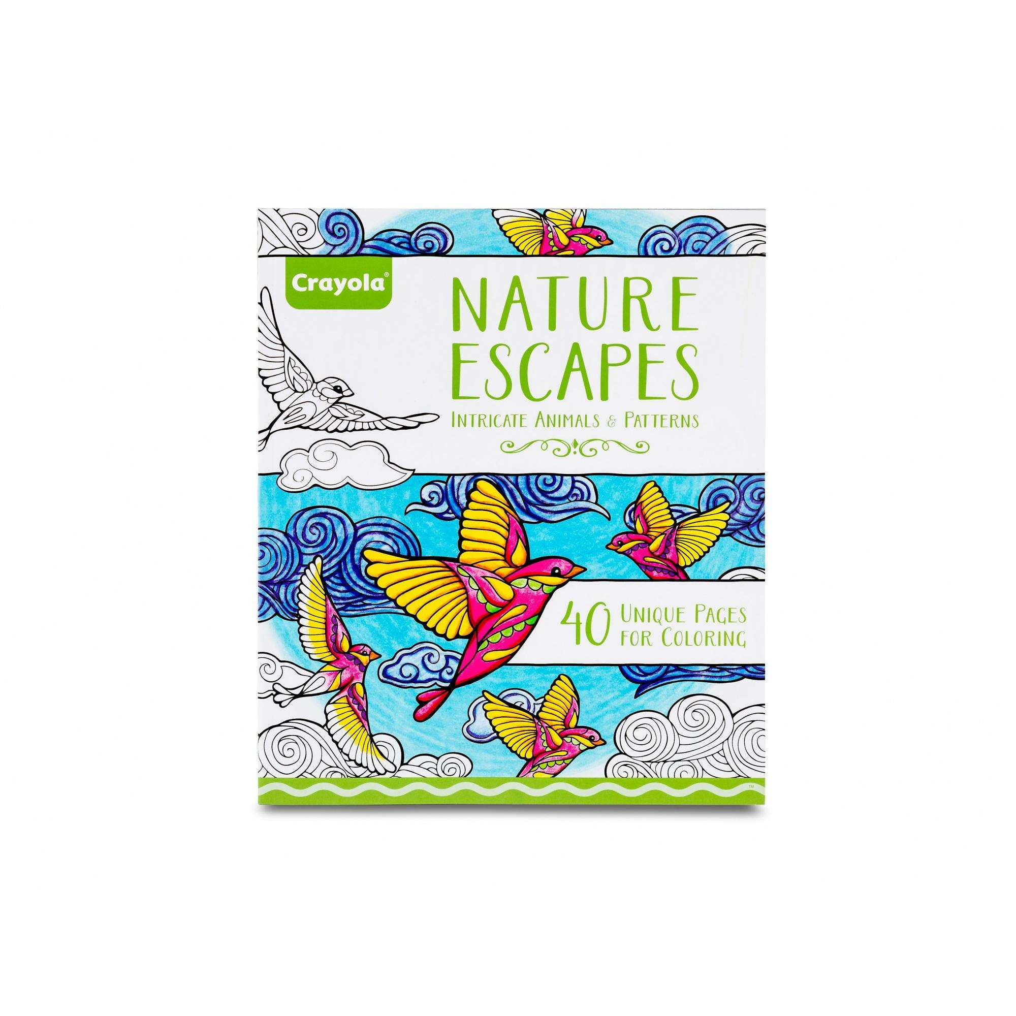 Crayola Adult Coloring Book Nature Escapes 40 Pages Walmart Com Walmart Com