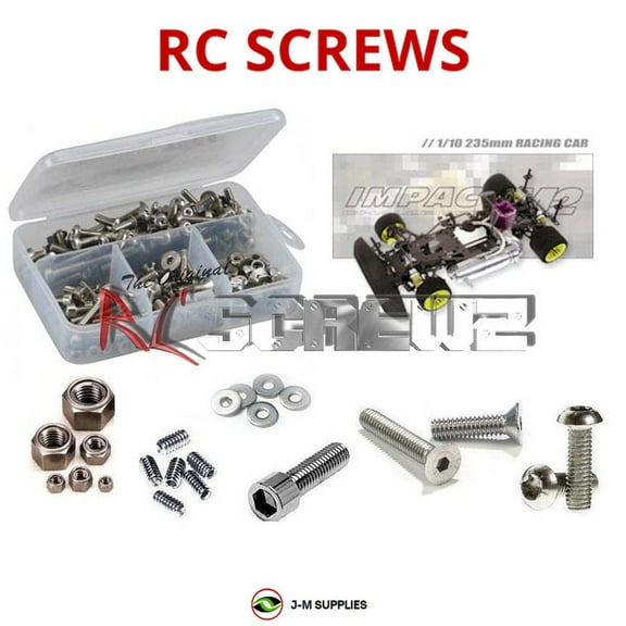 RCScrewZ Stainless Steel Screw Kit ser005 for Serpent Impact M2/M4 RC Car | SET
