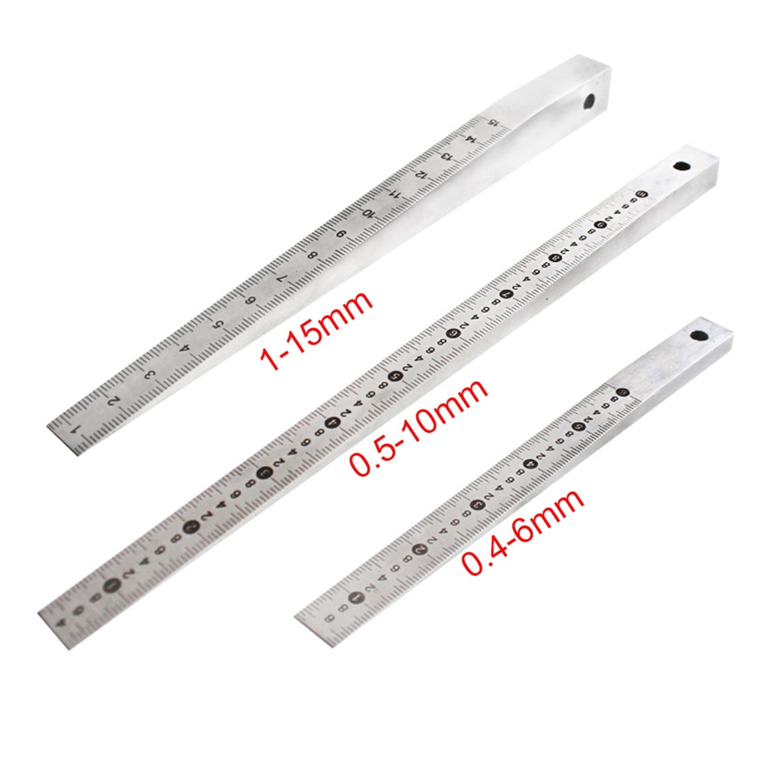 Measurement Wedge Handheld Taper Gauge Stainless Steel Insert Manual Welding Tools Gap Feeler Ruler Wood Working Scale Metric