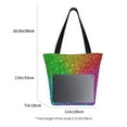 thumbnail image 5 of Haiem Colorful Glitter Pattern Shoulder Bag - Durable and Spacious Tote Bag,Versatile Shopping Bag, 5 of 9