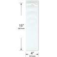 thumbnail image 2 of Plymor 4" x 15" (Case of 1,000), 4 Mil Heavy Duty Zipper Reclosable Plastic Bags, 2 of 3