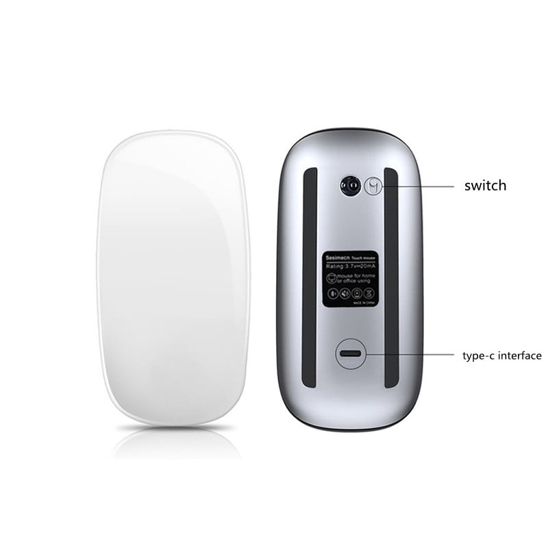 Ultra-Thin Magic Mouse For Laptop Ipad Mac PC Macbook Bluetooth 5.0 Wireless Mouse Silent Multi Arc Touch Mice