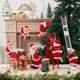 thumbnail image 2 of KG decoraciones De Navidad diseño múltiple Adorno De Navidad escalera De escalada eléctrica Musical regalos De muñecas De Navidad Santa Claus, 2 of 4