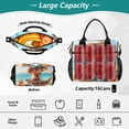 thumbnail image 4 of Dinosaur and Beach Sands Cooler Bag Lunch Bag Soft Cooler Cooling Tote Insulated Lunch Box for Adult Men Women, 4 of 6