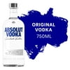Absolut Original Vodka, 750 mL Bottle, 40% ABV