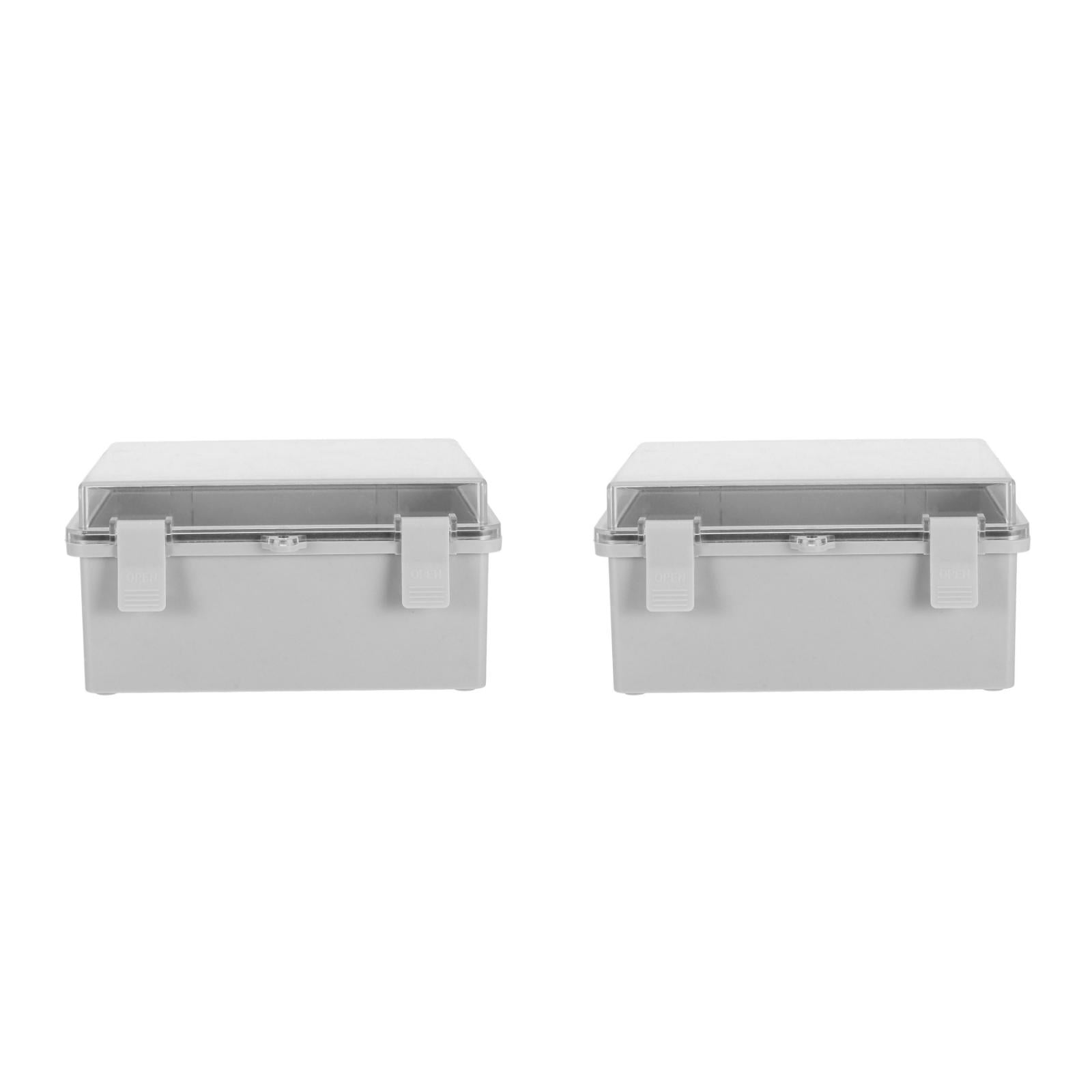 DINHEAROM Weatherproof Plastic Junction Box, Easy Wiring and Reliable, 2Pcs