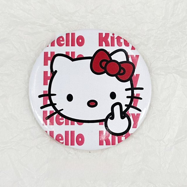 Style ins Sanrio Hello Kitty Petit Miroir Mignon Mini Petit Miroir Rond Portable Portable Miroir Pliant Miroir Double Face