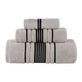 thumbnail image 2 of BNM Zero Twist Cotton Solid 3 Piece Towel Set, Platinum, 2 of 11