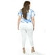 thumbnail image 3 of Blusa fresca con moño Roman Fashion/Tallas Extras, 1819 (Azul rey) azul 40, 3 of 6