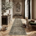 thumbnail image 2 of BERTHMEER 2'x6' Washable Runner Rugs for Hallway Kitchen Entryway Doormats indoor Non-slip, Brown, 2 of 6