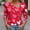 A01, variant on Women's Long Sleeve Heart Print Blouse Under $10 Casual Comfortable Collared Shirt Valentine's Day Theme Fashion Top