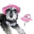 thumbnail image 1 of Gorro para perros al aire libre Vodafulgir, grande, rosa, con protección solar refrescante, 1 of 4