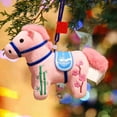 thumbnail image 2 of 2026 Year of The Horse Mascot Figurine, Horse Plush Ornament Mascot, Chinese Zodiac Horse Pendant Statues for Tabletop Home Office Decors, Zodiac New Year Blessing Souvenir(Pink), 2 of 8