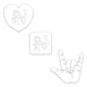 thumbnail image 2 of Molde de gooler mojable reutilizable lindo dibujos animados de Pascua moldes de galletas de pascua de interior celebración para hornear herramienta decorativa 3 piezas corazón Inevent HA028317-02, 2 of 7