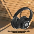 thumbnail image 6 of Bluetooth Headphones, Wireless Earbuds, Foldable Bluetooth 5.4 Head Mounted Noise Reduction Headphones with HiFi Stereo Sound, Lightweight Comfortable Leather Ear Pads, 24H Playtime, 6 of 9
