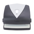 thumbnail image 2 of Hole Punch Small Plastic Adjustable Positioning Punching Machine for Stationery BindingBlack, 2 of 14