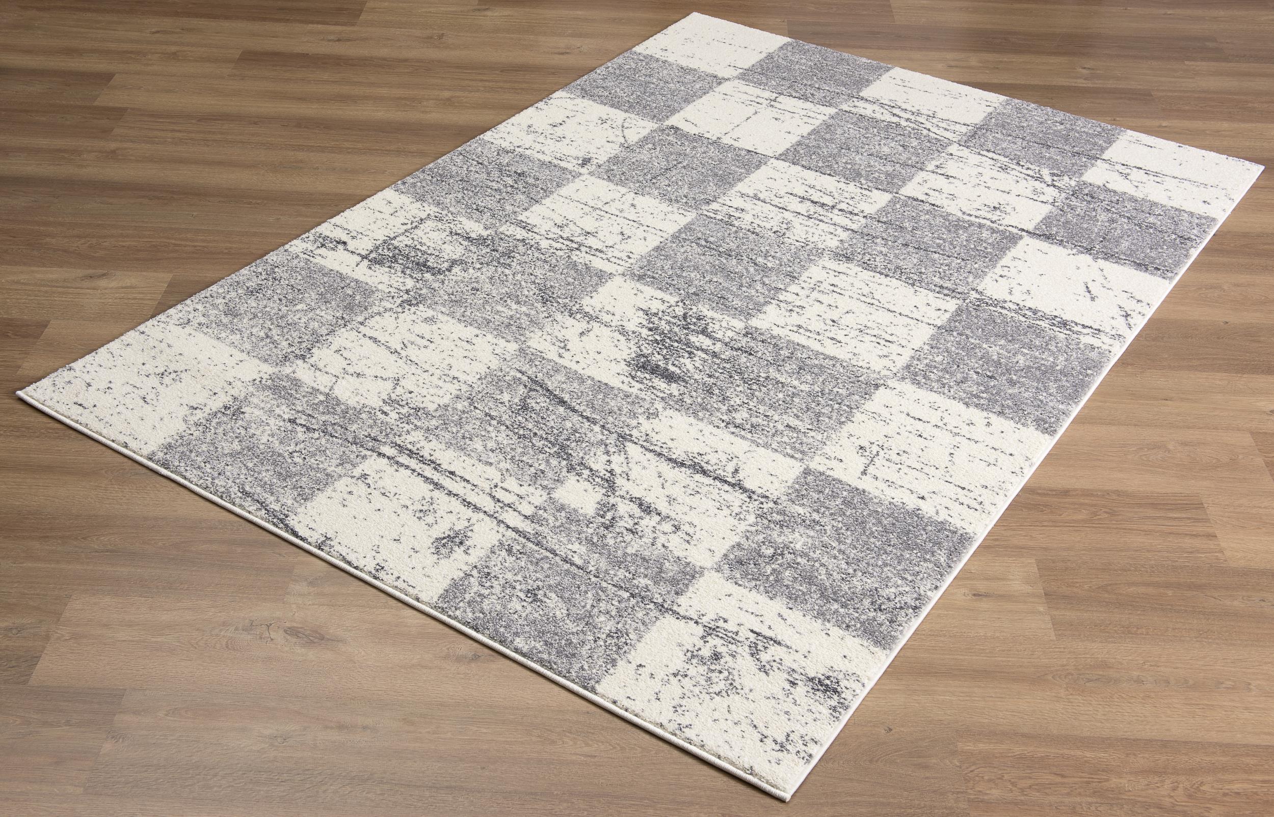 Rug Branch Nova Collection Modern Checkered Area Rug