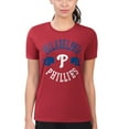 thumbnail image 4 of Women's G-III 4Her by Carl Banks Red Philadelphia Phillies Super-Slim Fit Lightweight City Graphic T-Shirt, 4 of 5