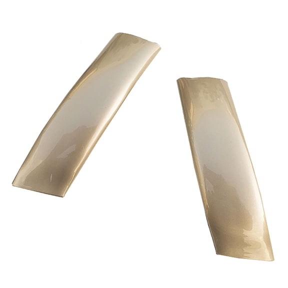 MotorKing Compatible with 1999-2007 Ford F-250 F-350 F-450 F-550 Super Duty Left Driver Side and Right Passenge Side BM Light Prairie Tan Metallic Upgraded Exterior Cab Roof Molding Set 2PCS