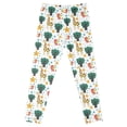 thumbnail image 3 of Gubotare Little Girl Leggings Girls' Leggings Full Length Pants with Elastic Waist Soft Stretchy Athletic Pants for Kids Size 7-8 (White,7-8 Years), 3 of 8