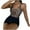 Khaki, variant on Women Swimsuit Leopard Print High Waist One-piece Bathingsuit Flat Trunks Gathering Chest Slim Fit Bikini Swimwear