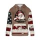 thumbnail image 4 of Sudadera con capucha para hombre, informal, con cordón, estampado navideño, deportiva, blusa de poliéster, 4 of 4