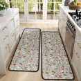 thumbnail image 4 of Kitchen Rugs Sets Of 2,Gray Christmas Icon Pattern Anti Fatigue Kitchen Mat Rugs Non Slip Washable,Decorative Kitchen Floor Mats for Kitchen,Sink,Laundry,17"x47"+17"x47", 4 of 5