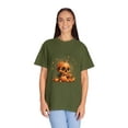 thumbnail image 4 of Pumpkin Skull Dot Day Unisex Garment-Dyed T-shirt, 4 of 4
