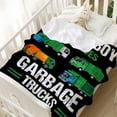thumbnail image 2 of Just A Boy Who Loves Garbage Trucks Flannel Lightweight Blankets Quilt Plush Fleece Soft Bedding Throw Blanket for Couch and Bed 40"x30" for Pet, 2 of 6